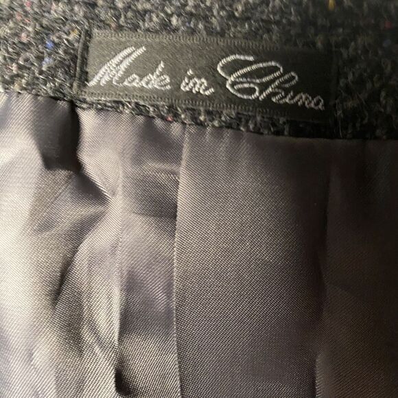 JEAN PAUL GERMAIN Mens Black Gray Wool Tweed Sport Coat Blazer JACKET Size 44 R - Picture 6 of 16